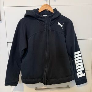 PUMA women Black Hoodie Jacket